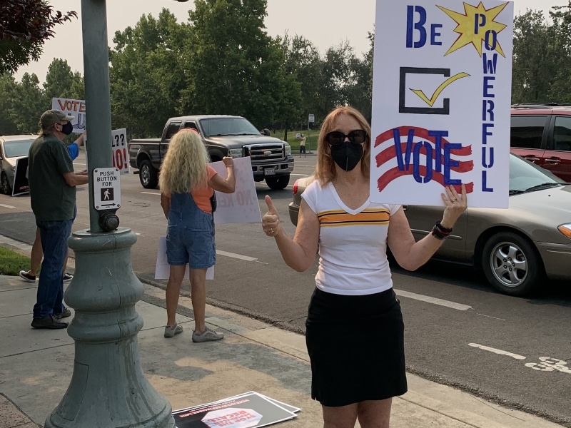 Redding No on Newsom Recall Ralley