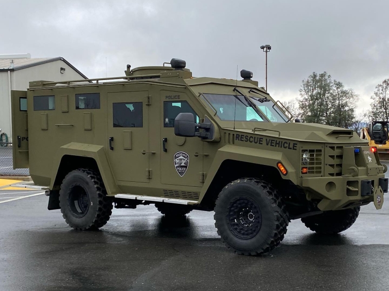 militarized police rescue vehicle